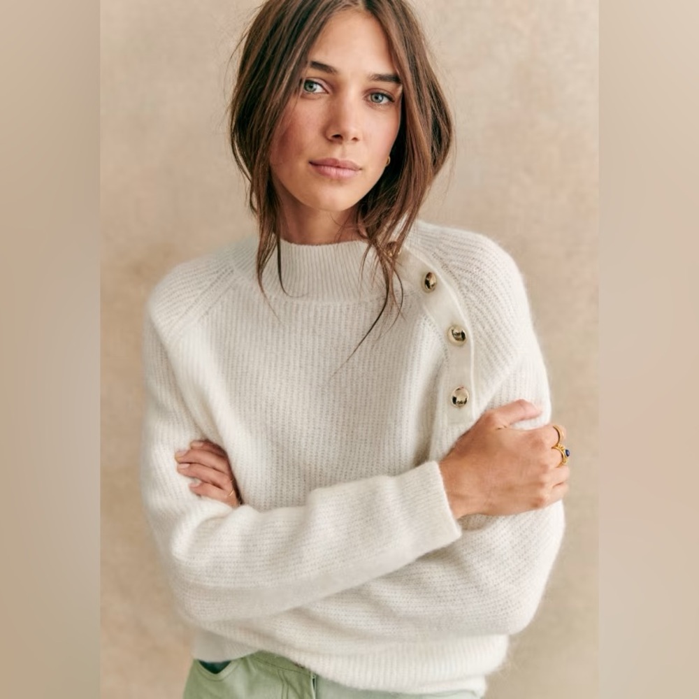Sezane Trudy Jumper Super Kid Mohair XS